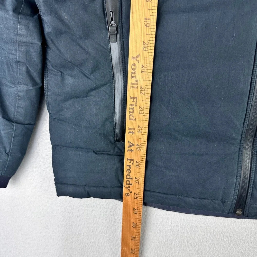 Kuhl Wyldefire Hoody Jacket Mens Medium Black Raven Down Waxed Canvas Puffer